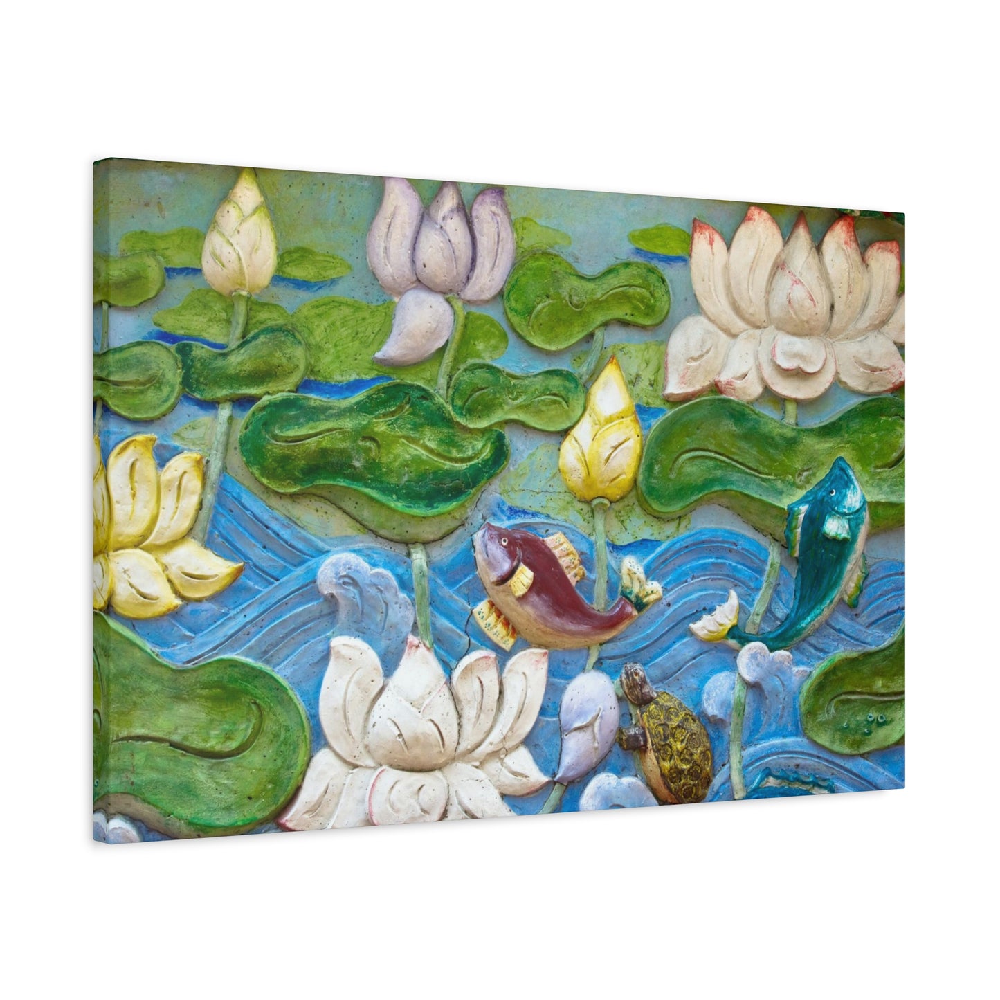 Matte Canvas Wall Art: "Swimming Upstream"